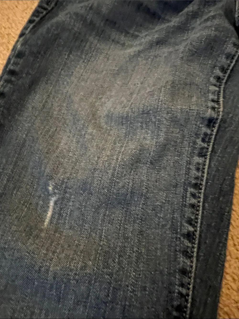 American Eagle Outfitters Dark Blue Favorite boyfriend distressed jeans size 4